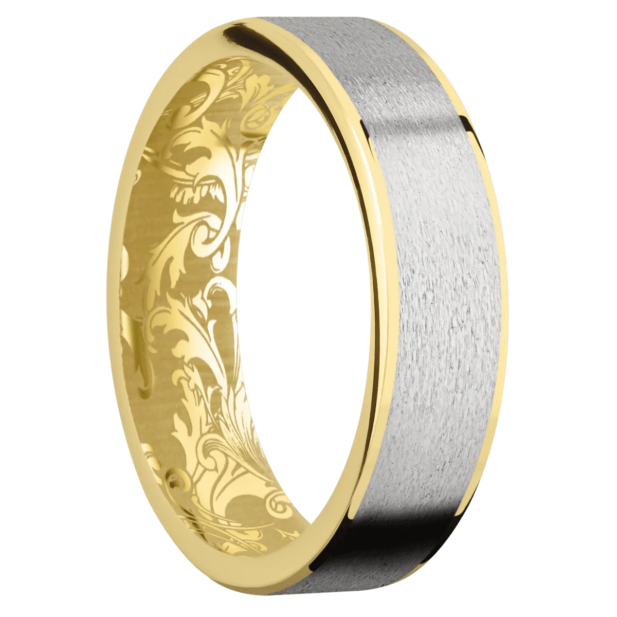 14K Yellow Gold + Polish Finish