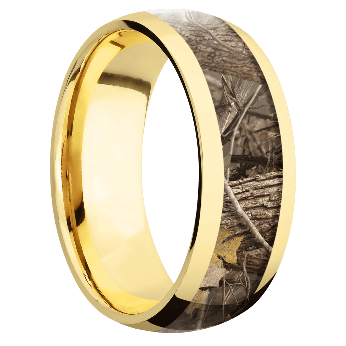 14K Yellow Gold + Polish Finish