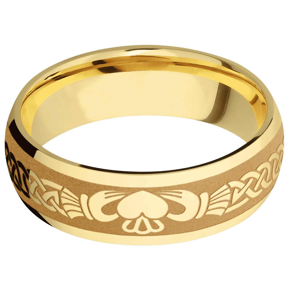 14K Yellow Gold + Polish Finish - Image 3