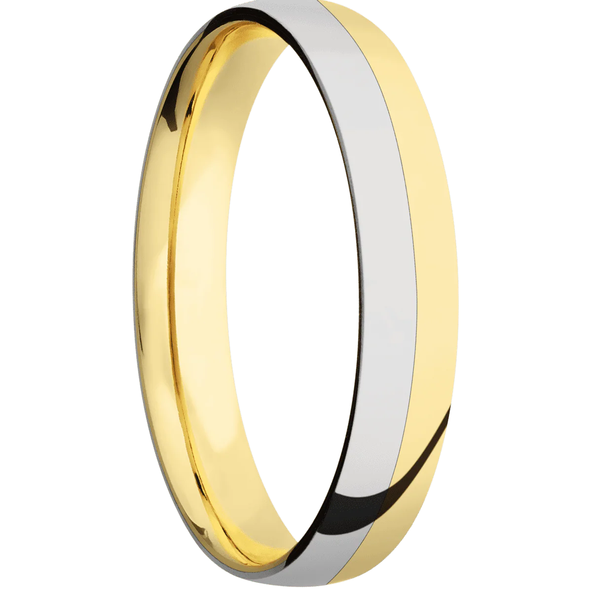14K Yellow Gold + Polish Finish