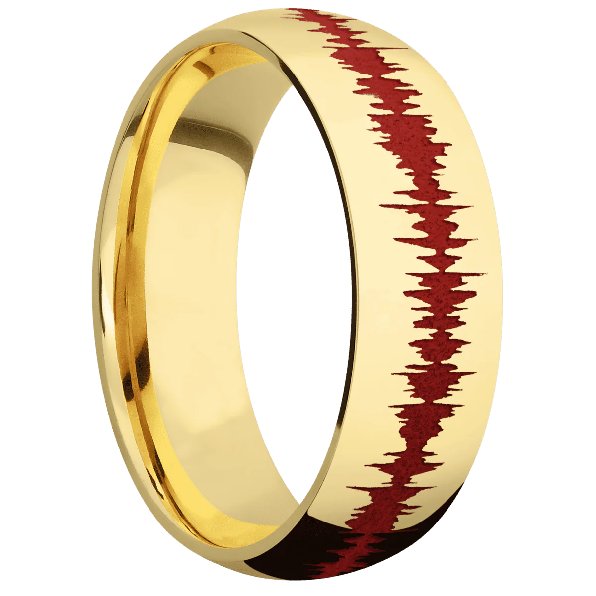 14K Yellow Gold + Polish Finish