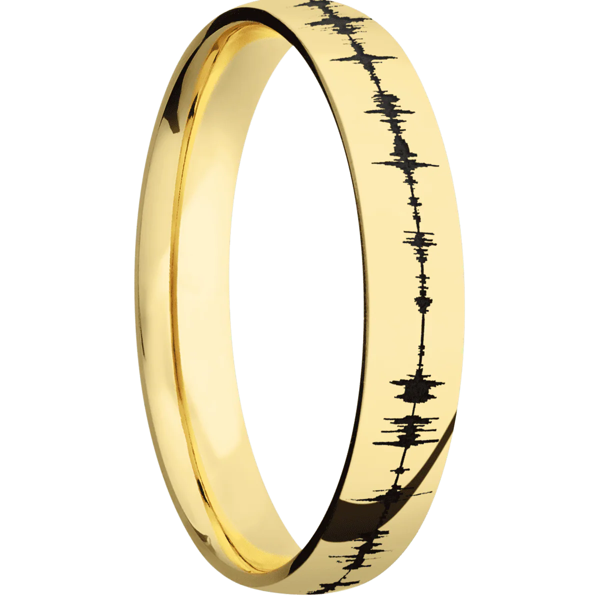 14K Yellow Gold + Polish Finish