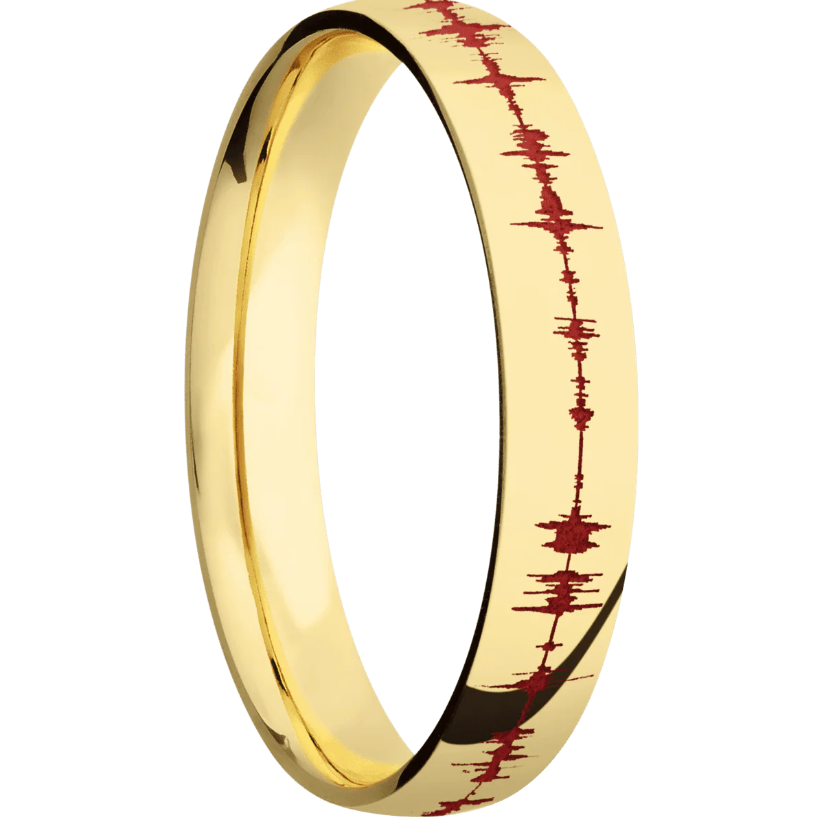 14K Yellow Gold + Polish Finish