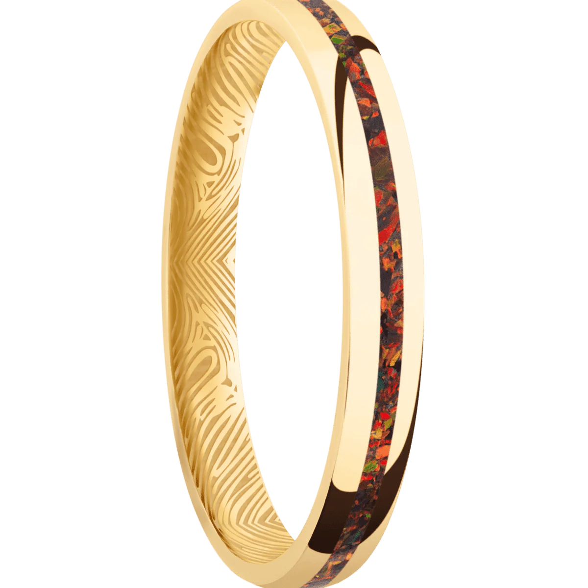 14K Yellow Gold + Polish Finish