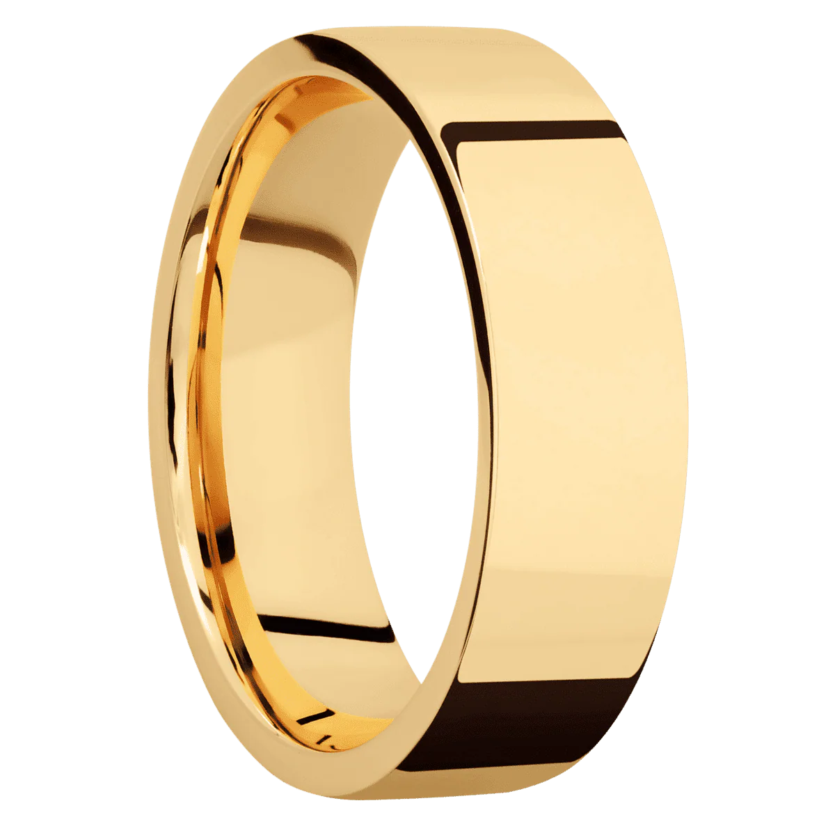14K Yellow Gold + Polish Finish