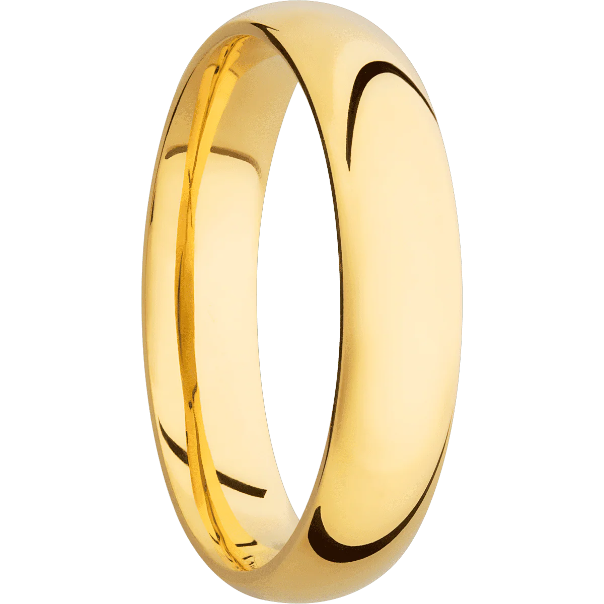 14K Yellow Gold + Polish Finish