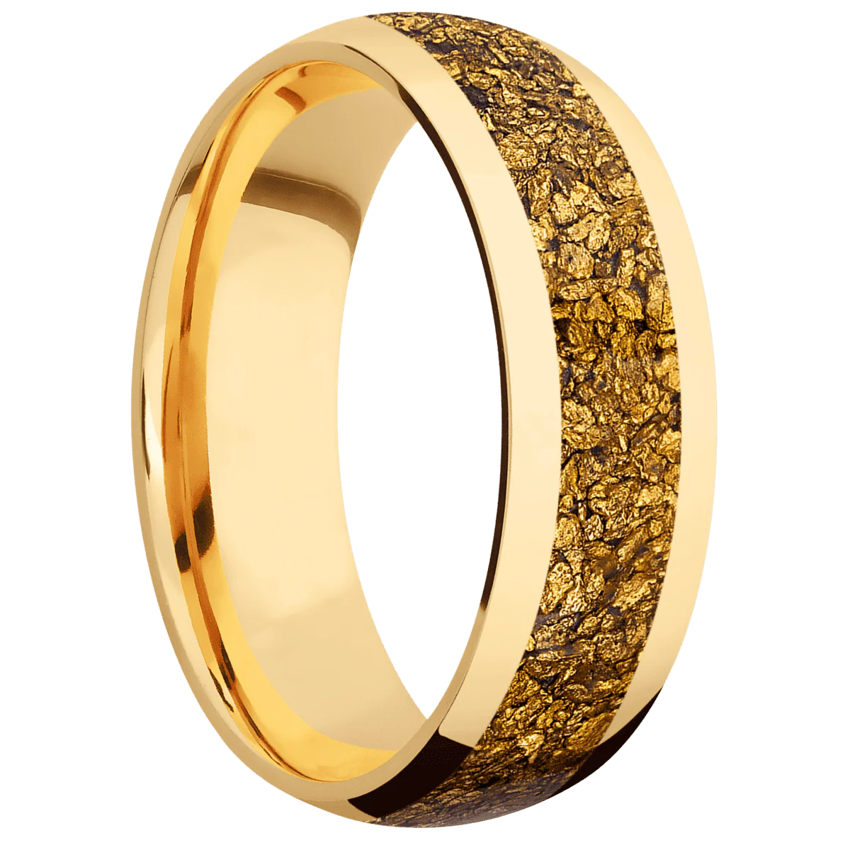 14K Yellow Gold + Polish Finish
