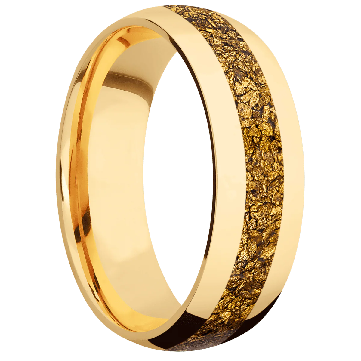 14K Yellow Gold + Polish Finish