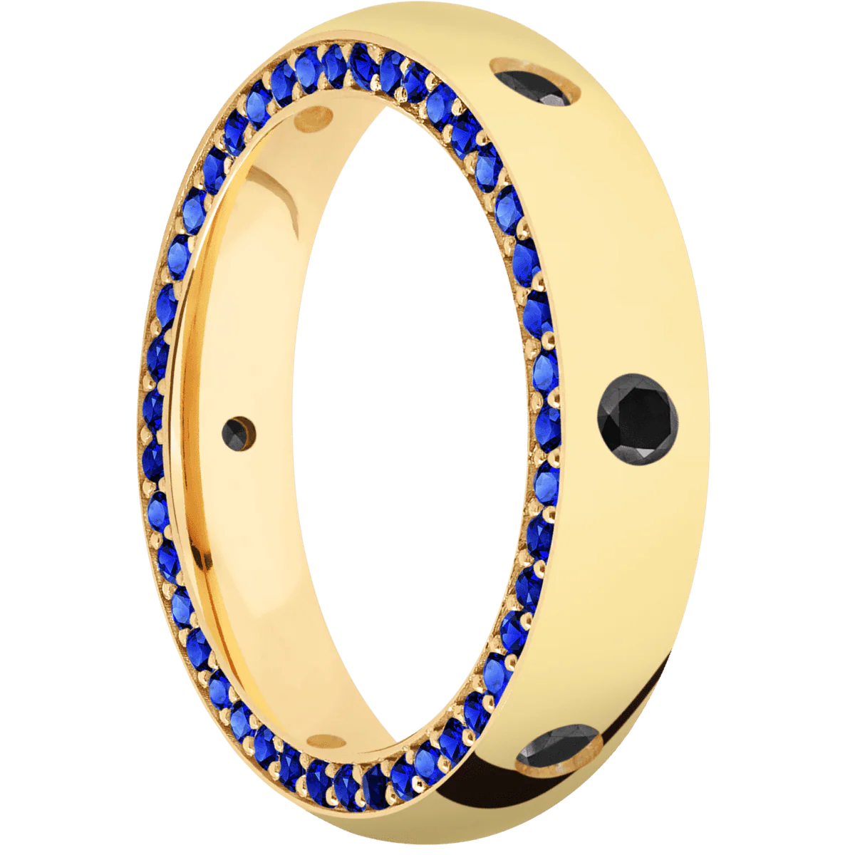 14K Yellow Gold + Polish Finish