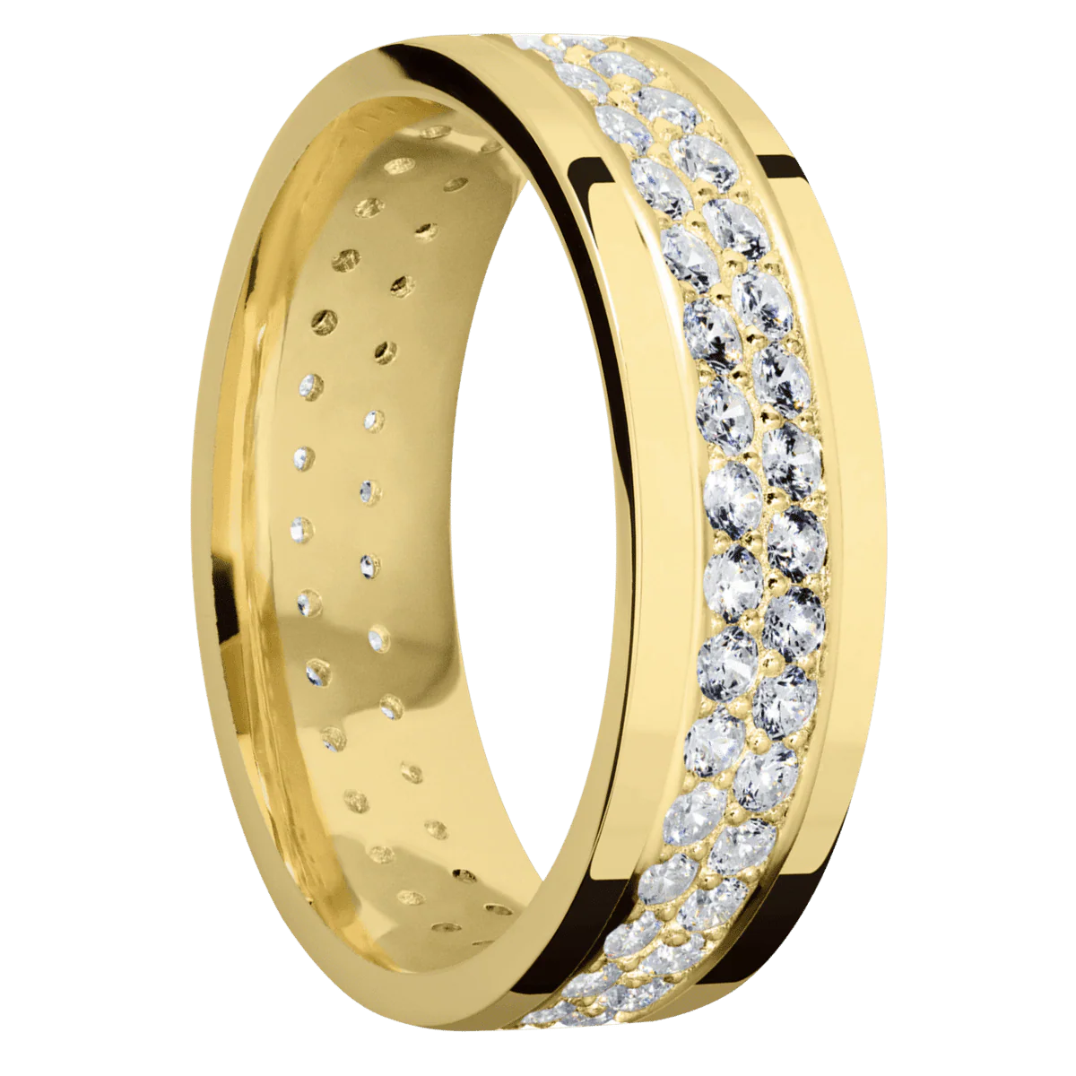 14K Yellow Gold + Polish Finish