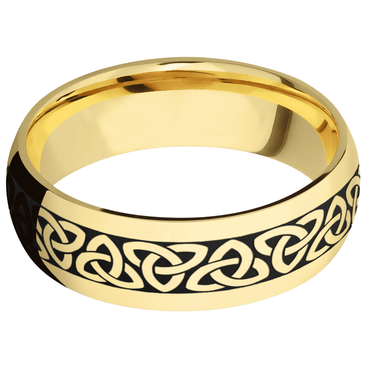 14K Yellow Gold + Polish Finish - Image 3