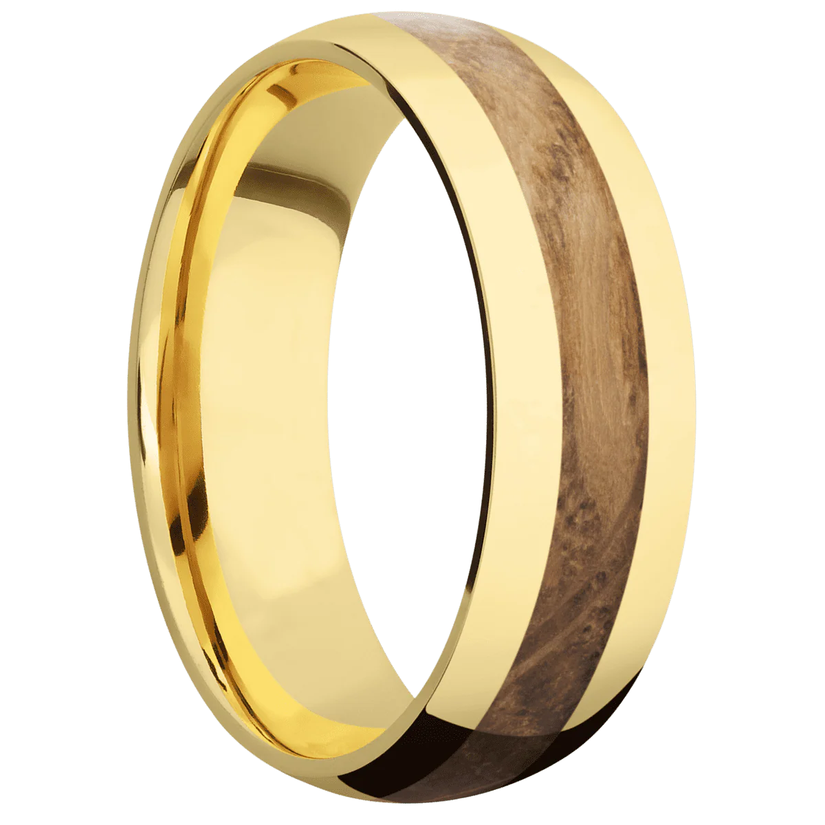 14K Yellow Gold + Polish Finish