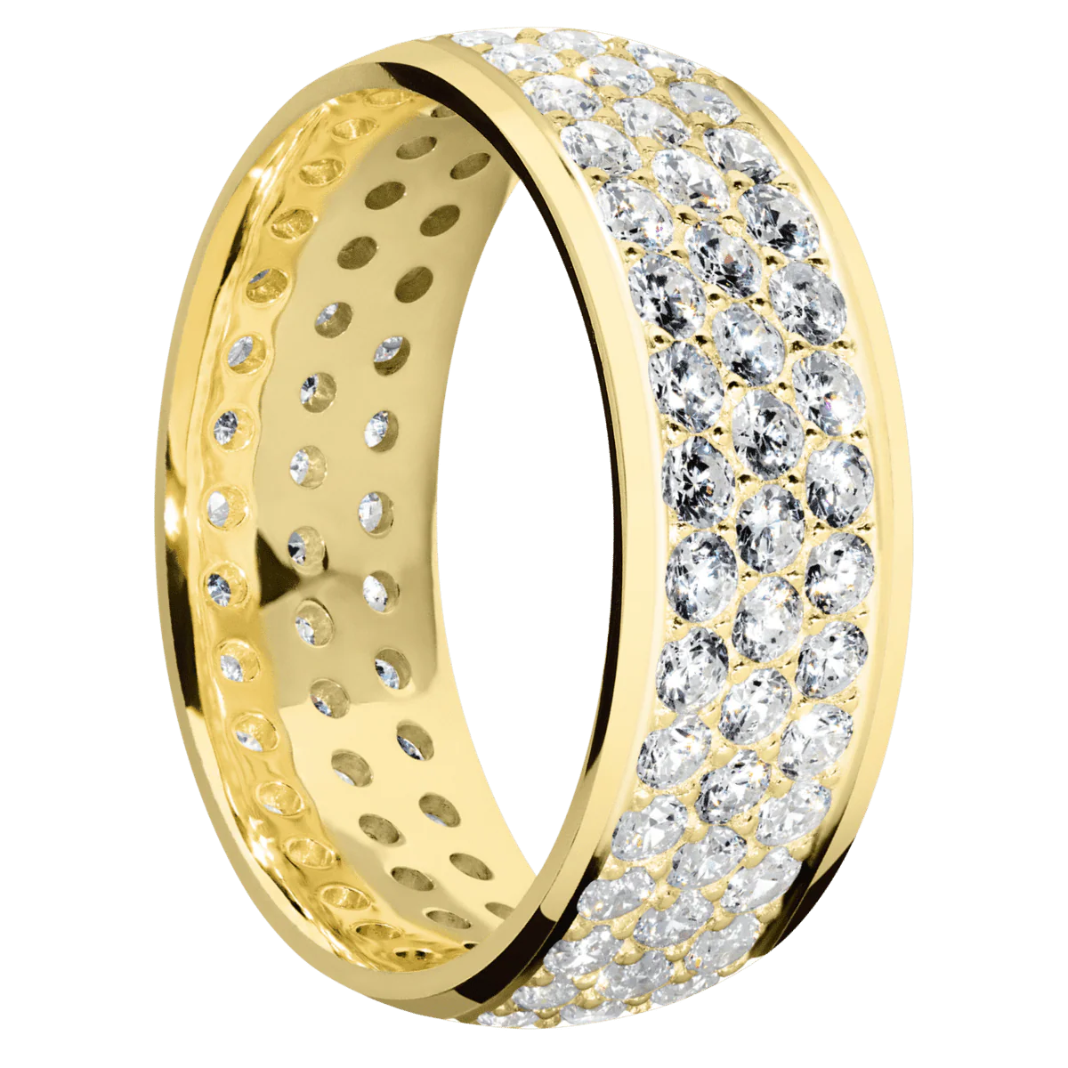 14K Yellow Gold + Polish Finish