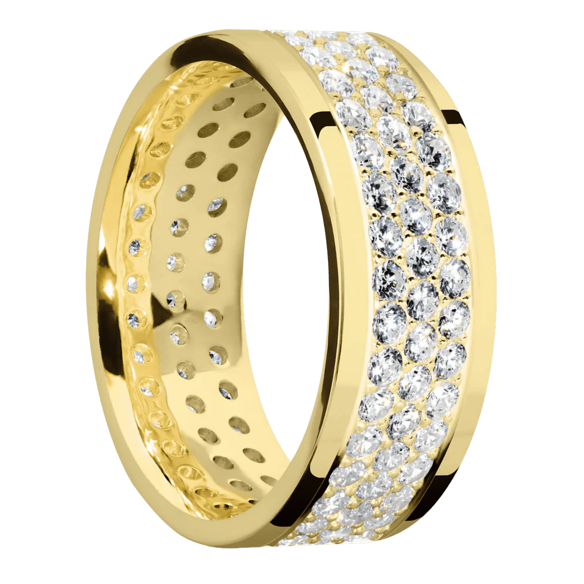 14K Yellow Gold + Polish Finish