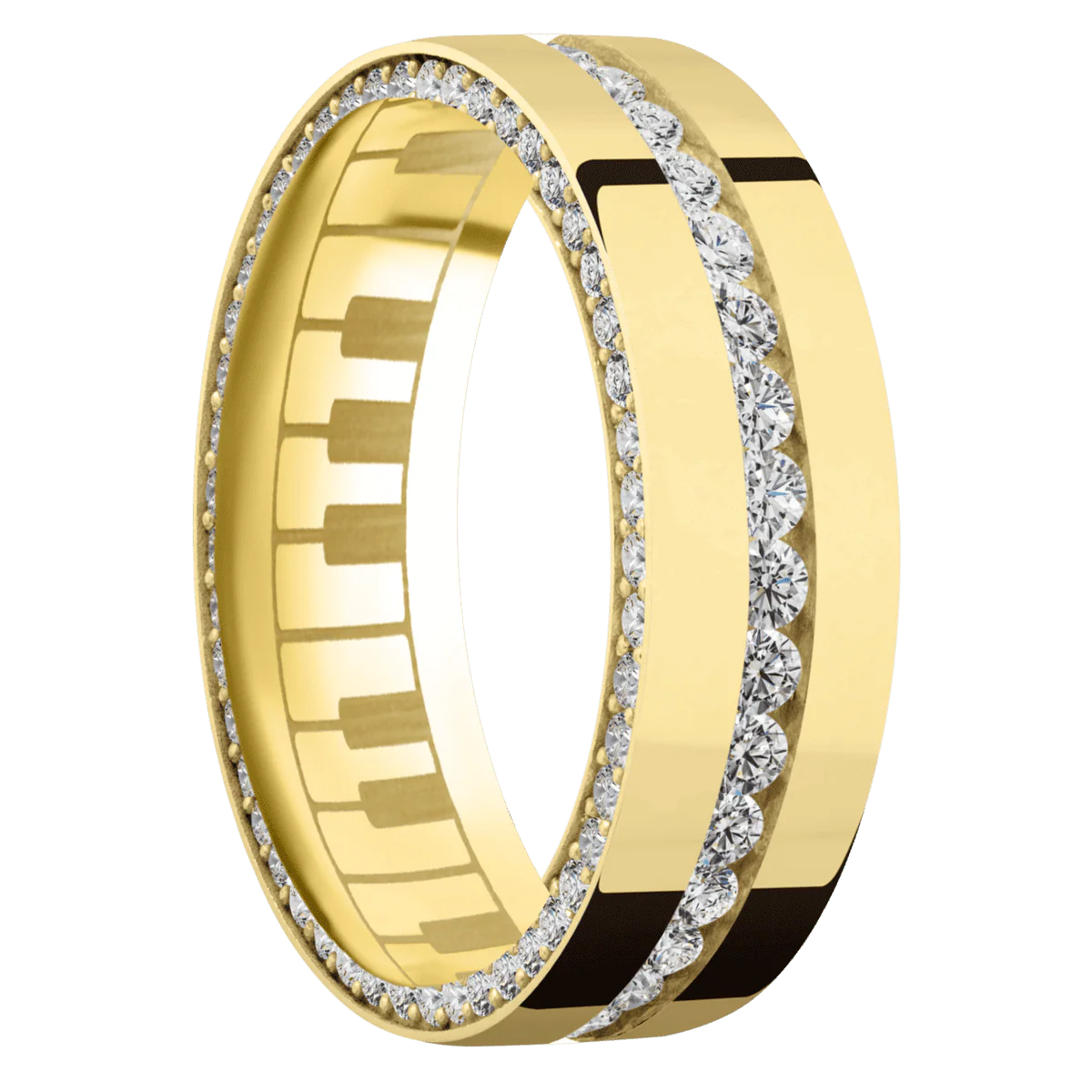 14K Yellow Gold + Polish Finish
