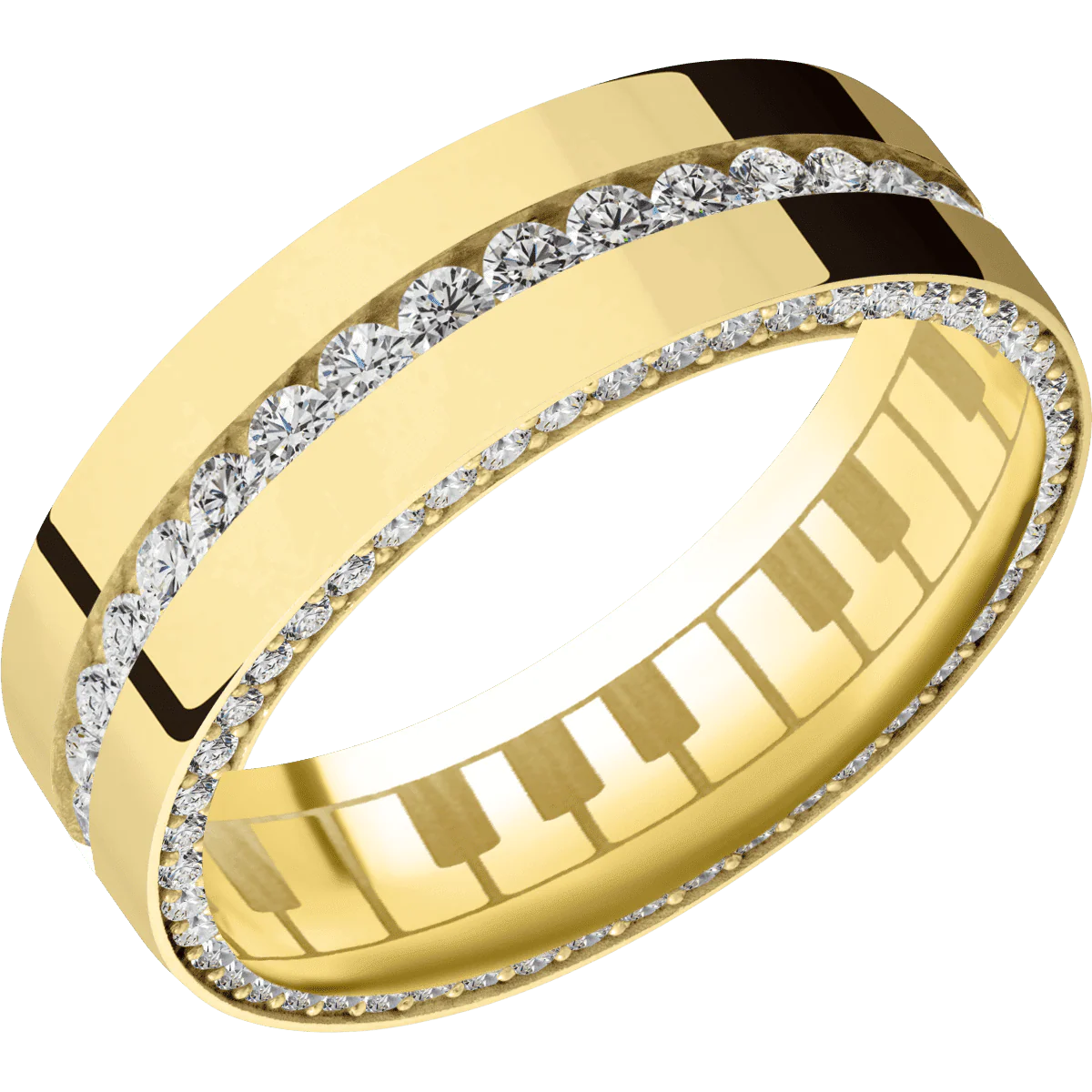 14K Yellow Gold + Polish Finish - Image 2