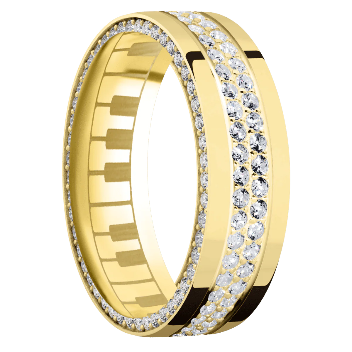 14K Yellow Gold + Polish Finish