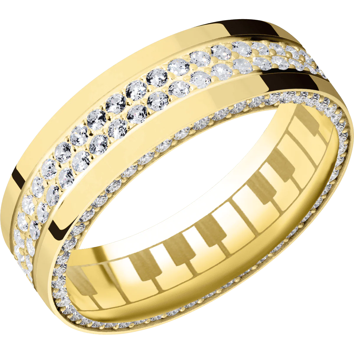 14K Yellow Gold + Polish Finish - Image 2