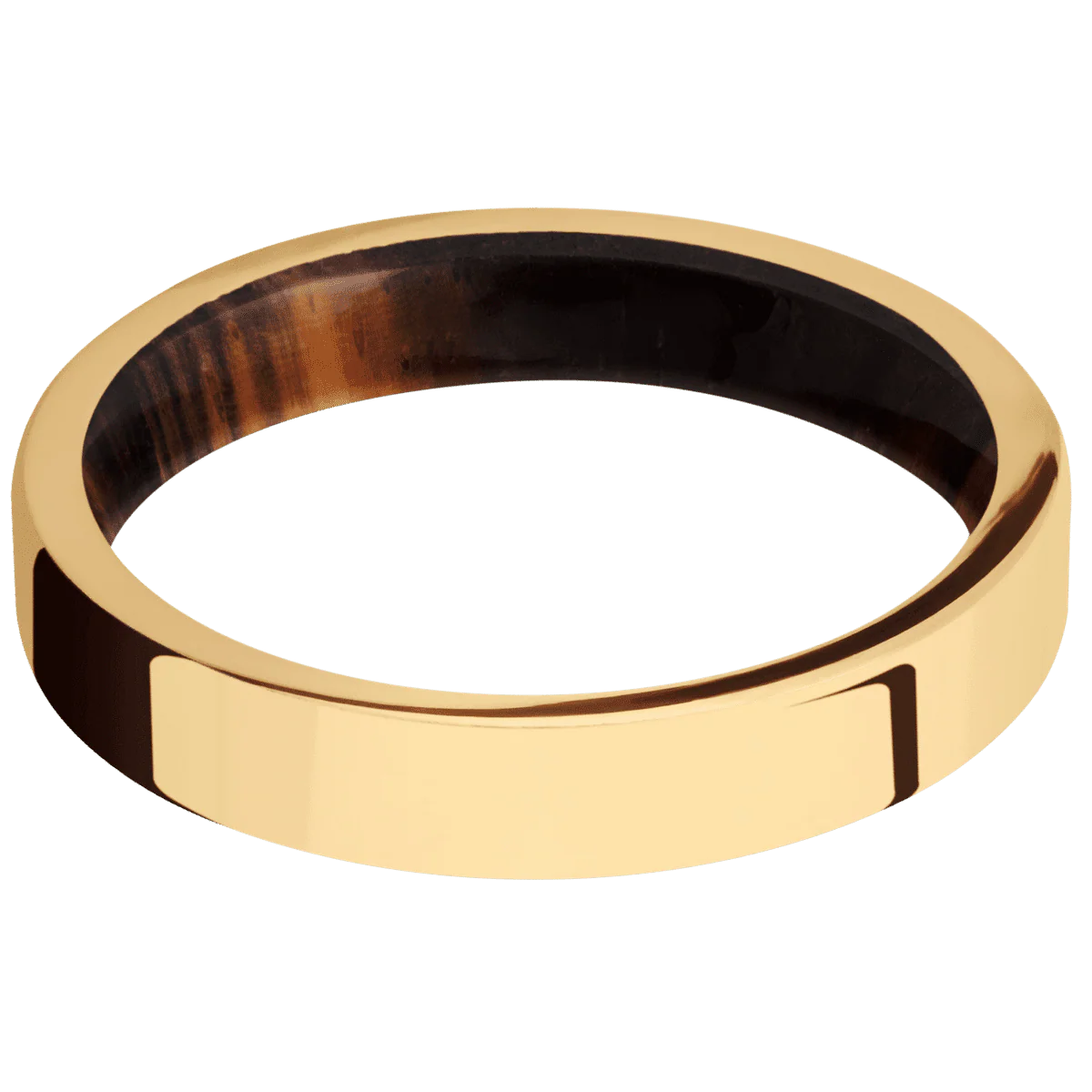 14K Yellow Gold + Polish Finish + Cocobolo - Image 3