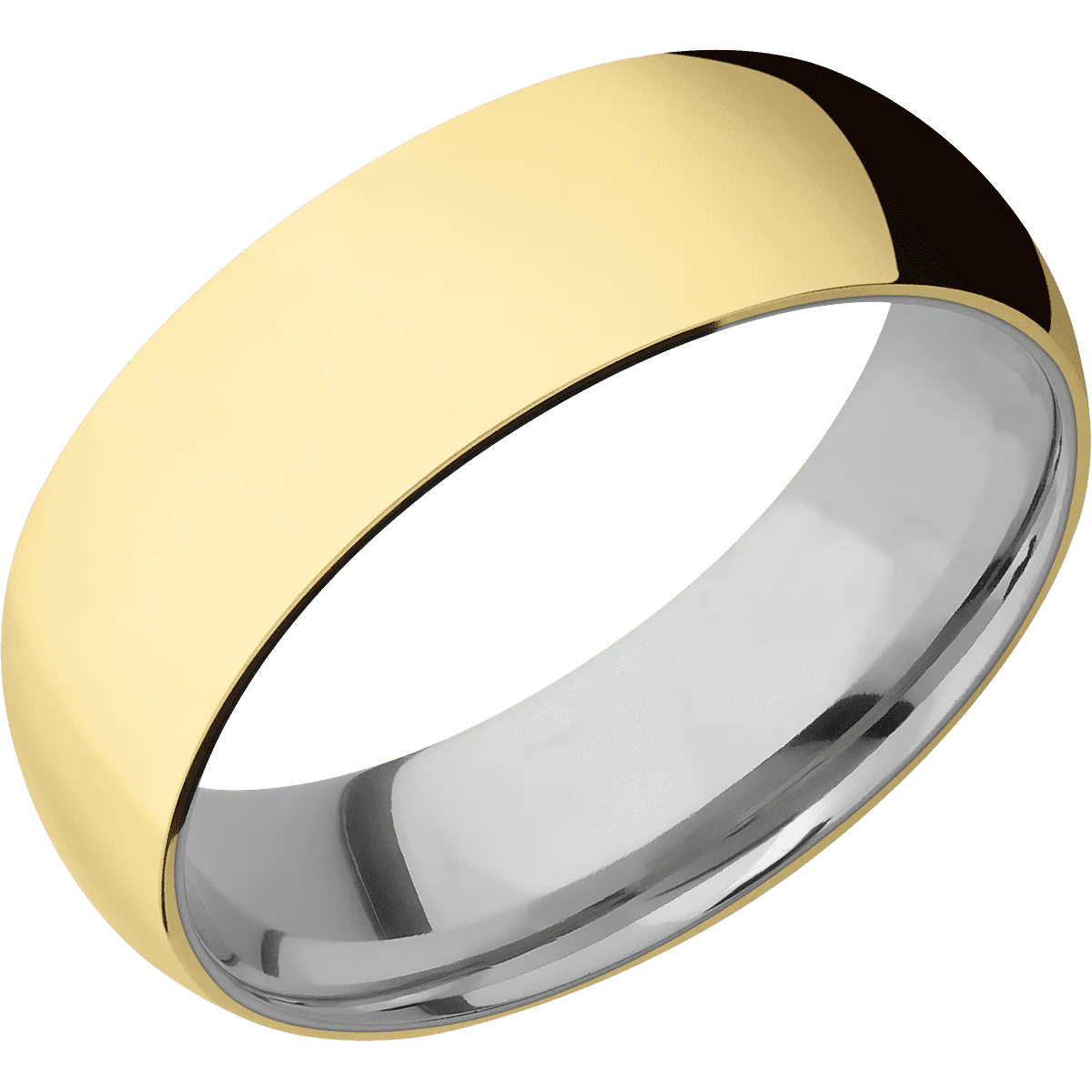 14K Yellow Gold + Polish Finish + Titanium - Image 2