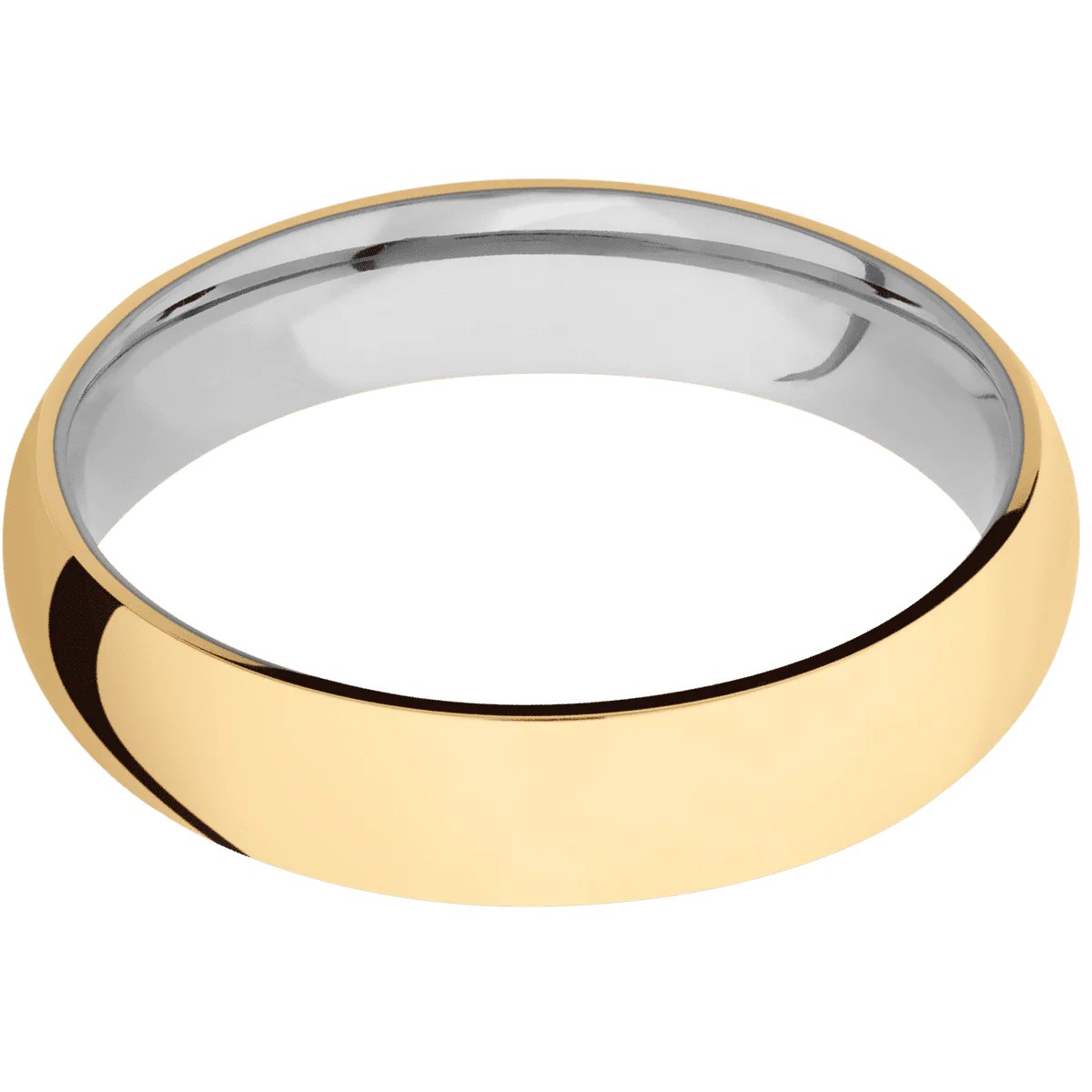 14K Yellow Gold + Polish Finish + Titanium - Image 3