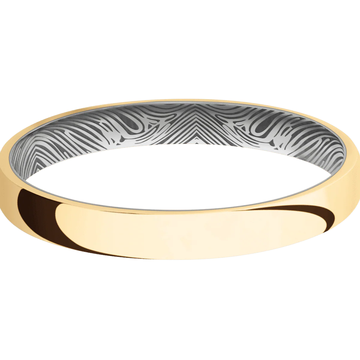 14K Yellow Gold + Polish Finish + Titanium - Image 3