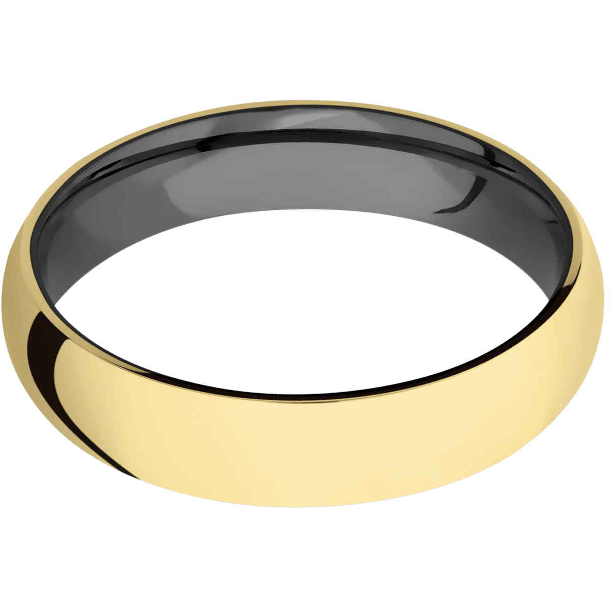 14K Yellow Gold + Polish Finish + Zirconium - Image 3