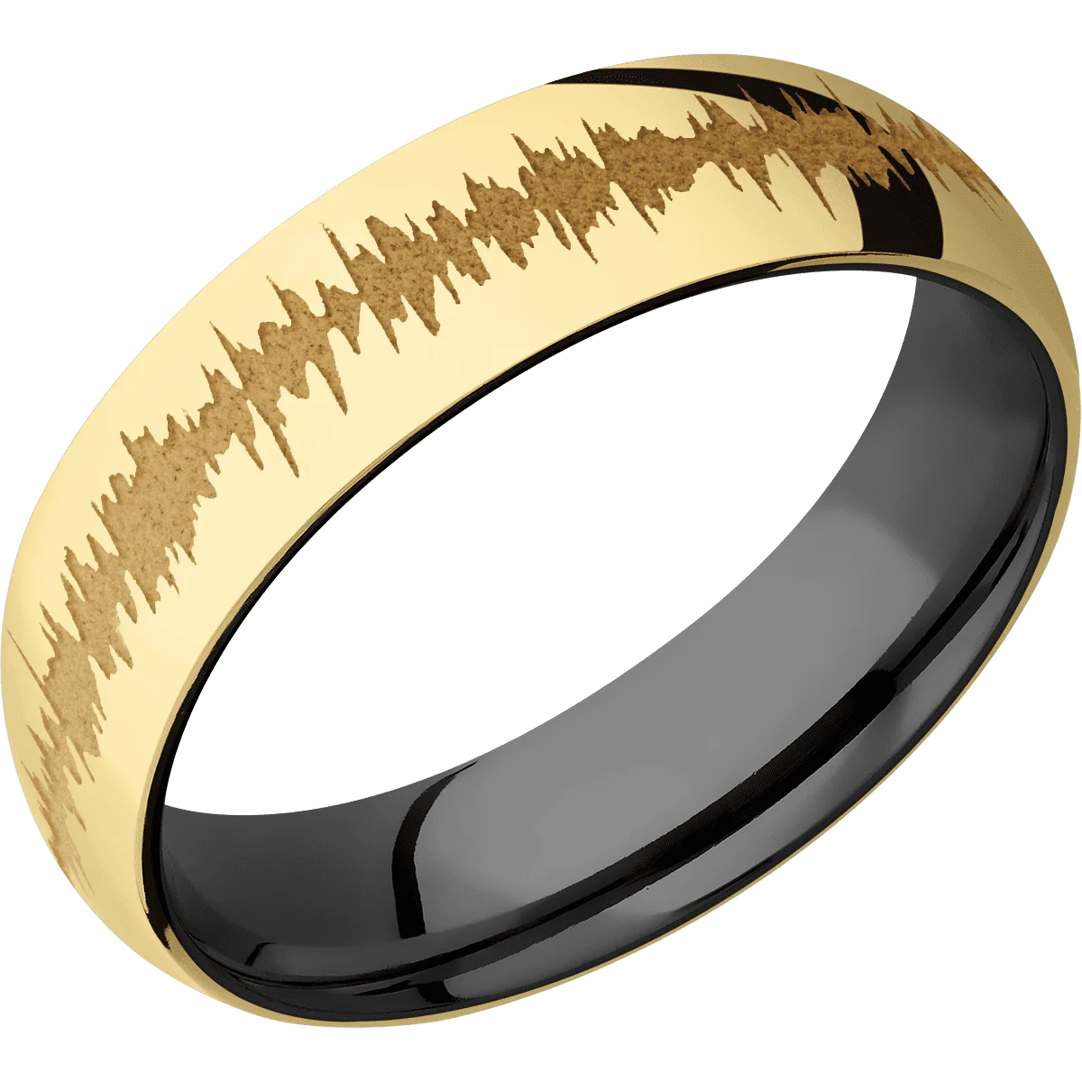 14K Yellow Gold + Polish Finish + Zirconium - Image 2