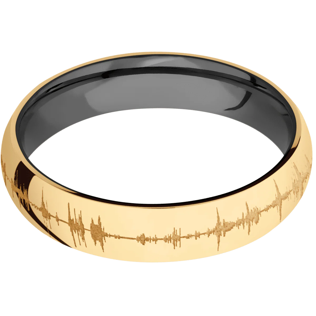 14K Yellow Gold + Polish Finish + Zirconium - Image 3