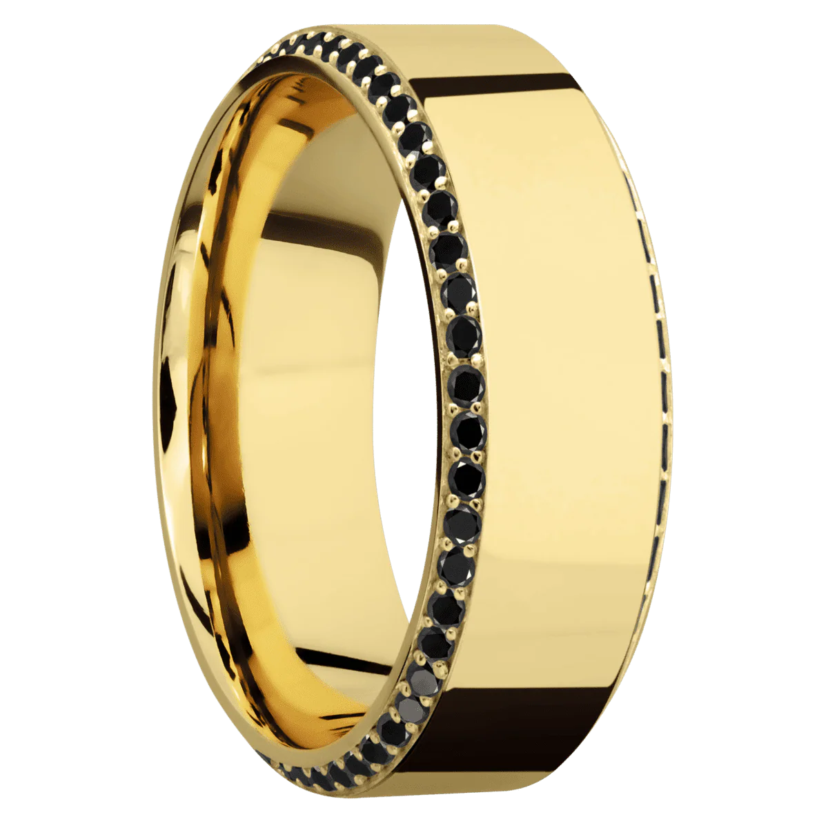 14K Yellow Gold + Polish , Polish Finish