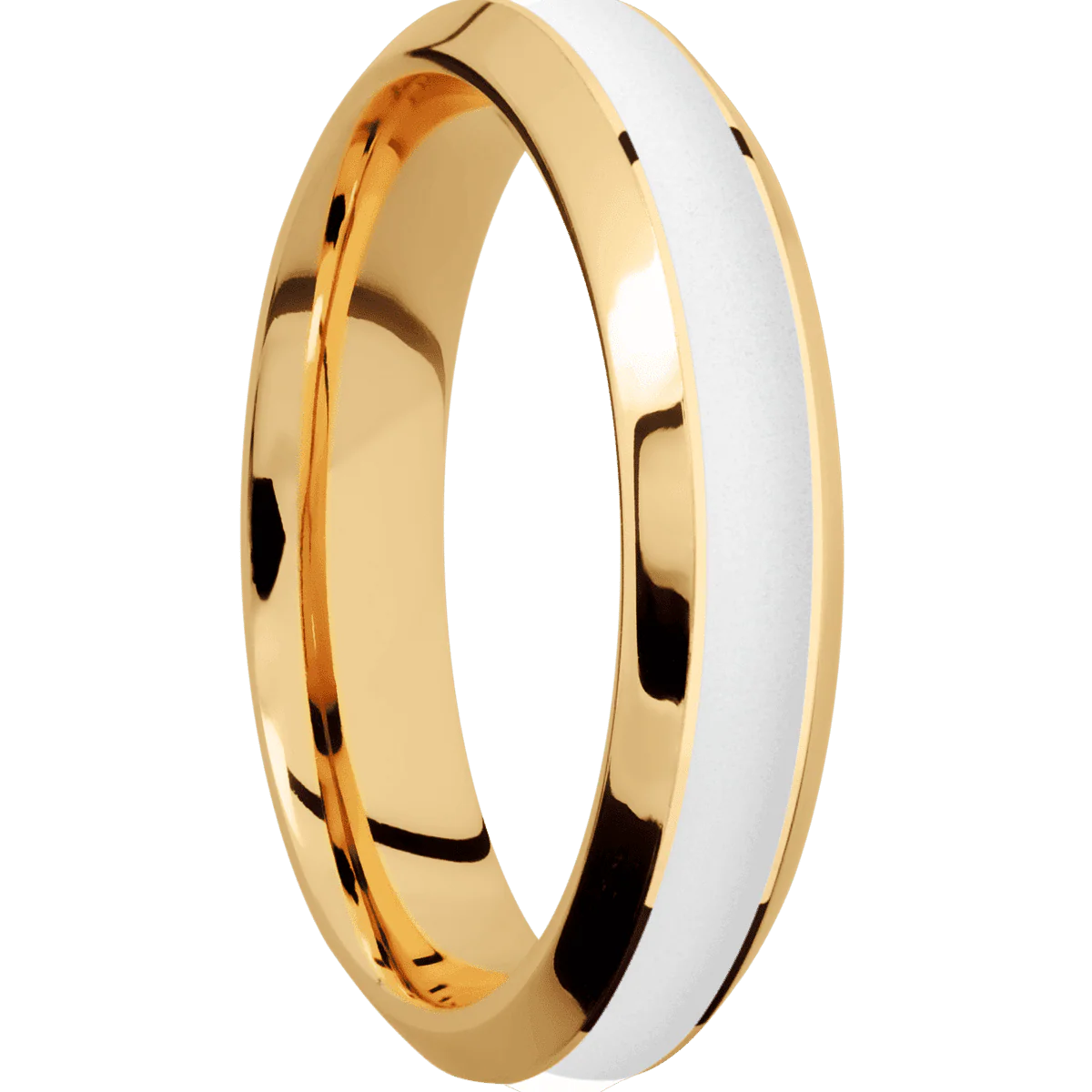 14K Yellow Gold + Polish , Polish Finish