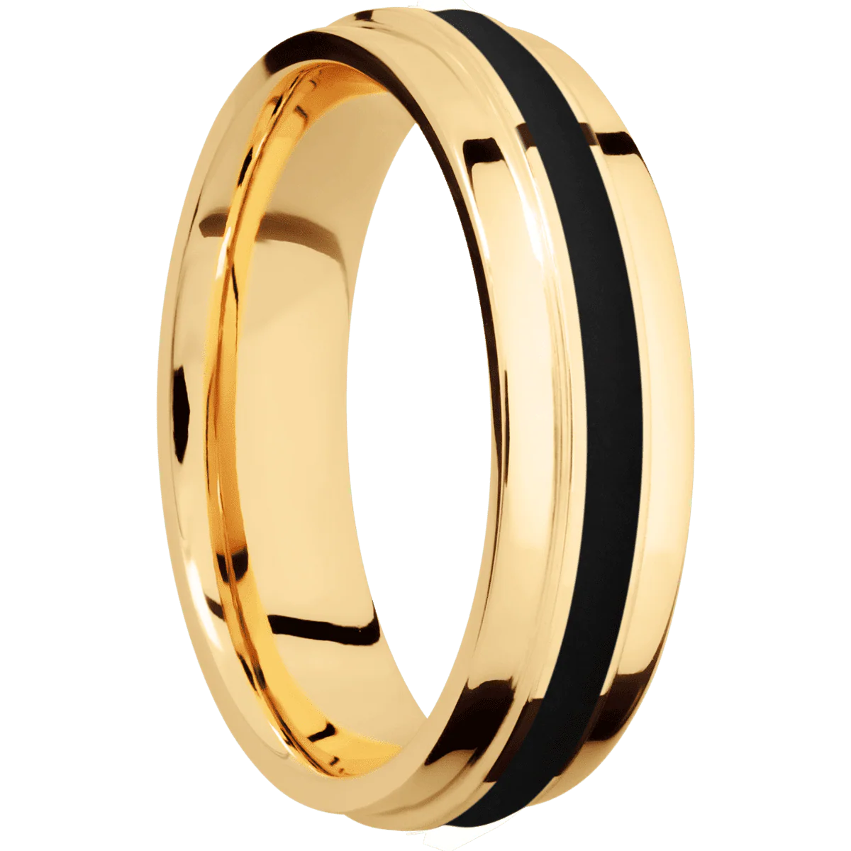 14K Yellow Gold + Polish , Polish Finish