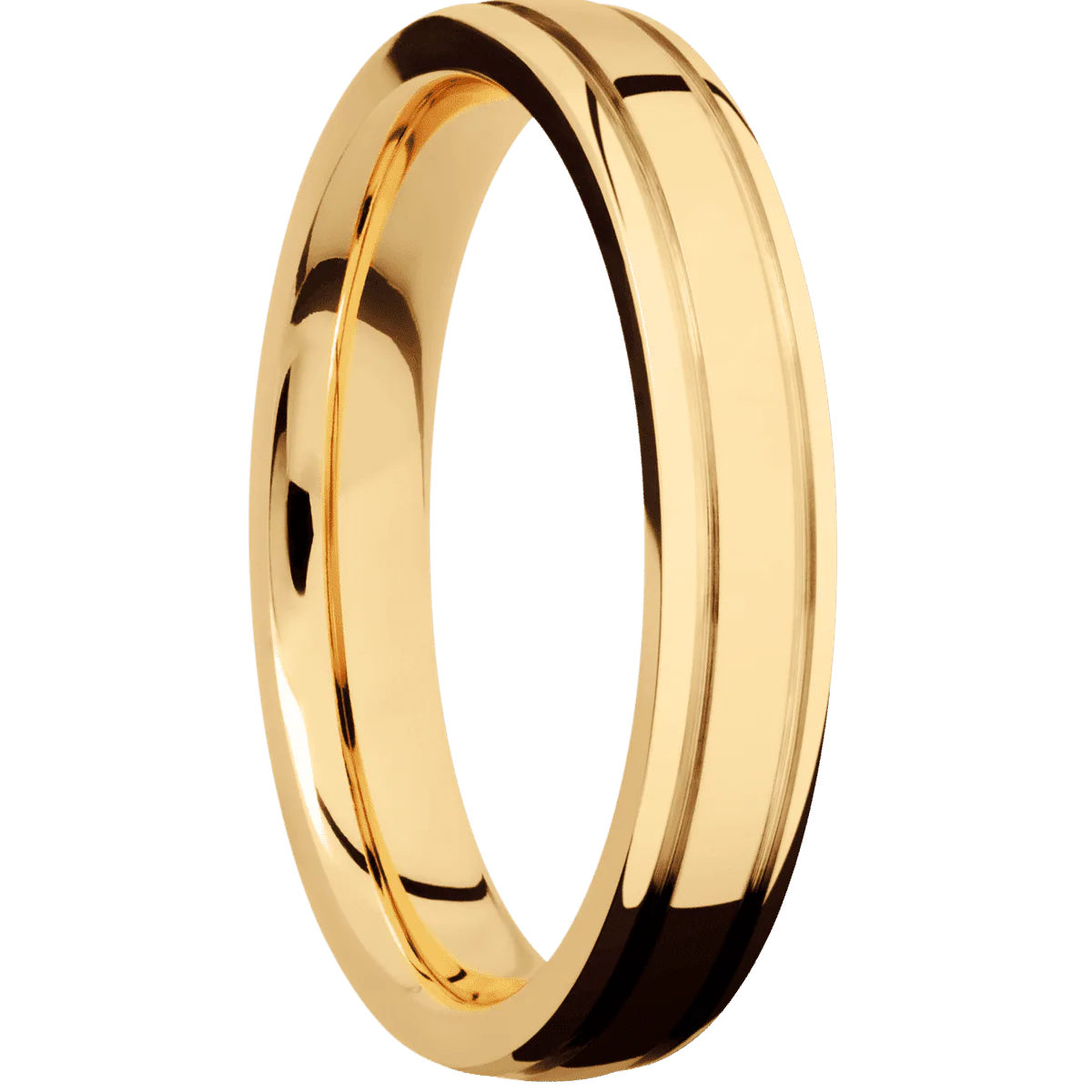 14K Yellow Gold + Polish , Polish Finish