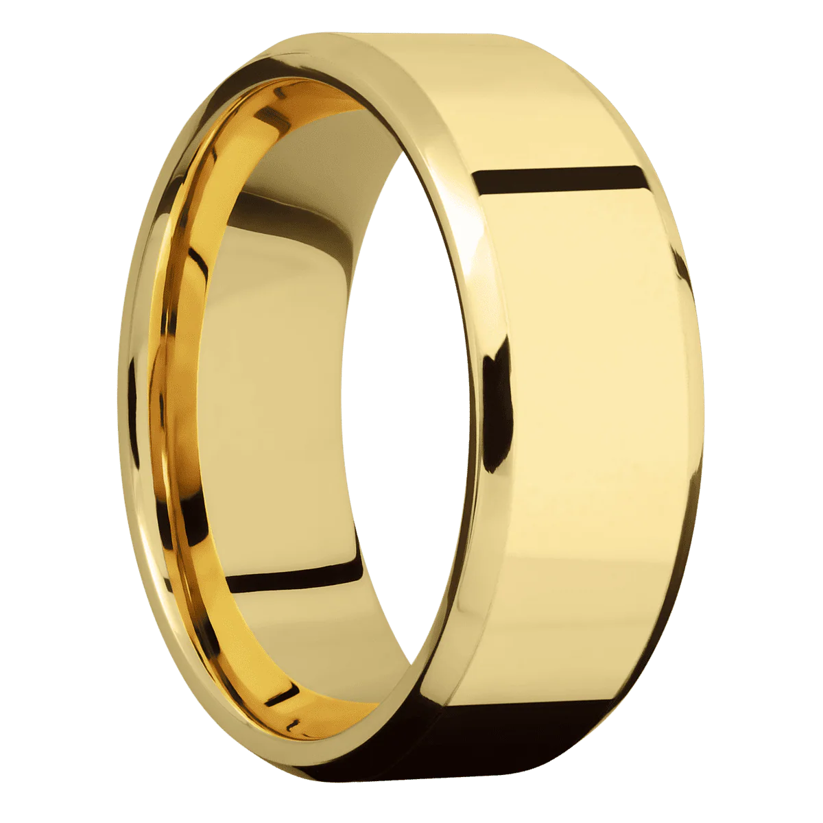 14K Yellow Gold + Polish , Polish Finish