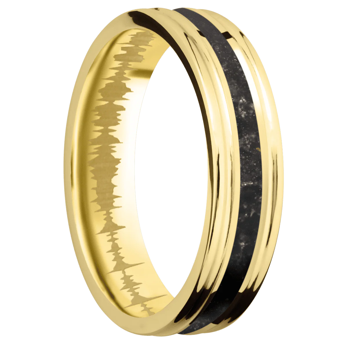 14K Yellow Gold + Polish , Polish Finish