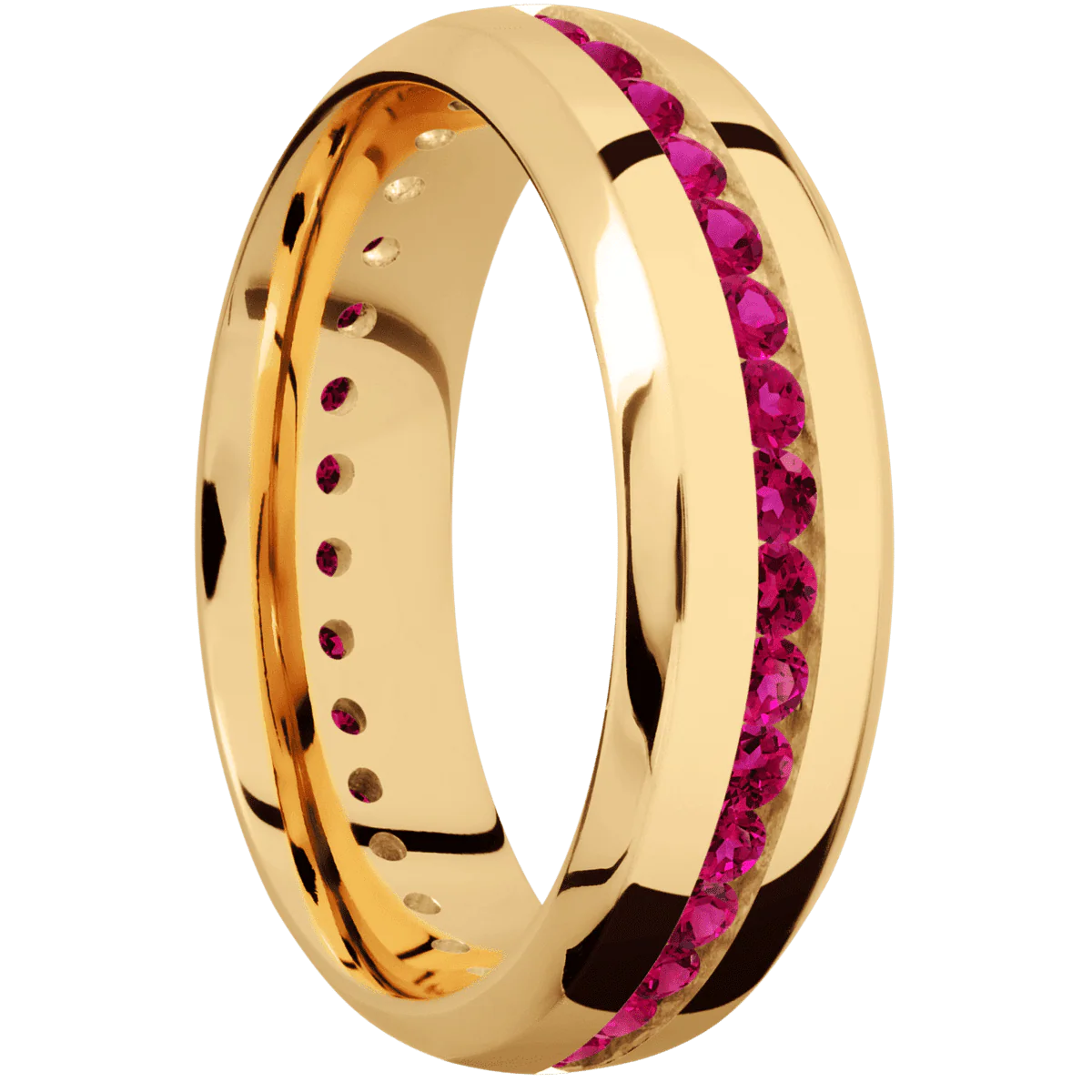 14K Yellow Gold + Polish , Polish Finish
