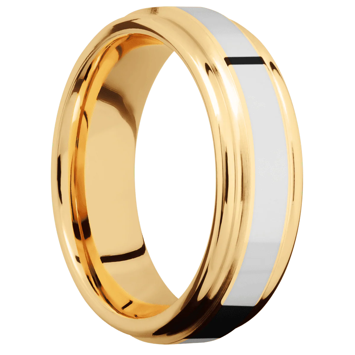 14K Yellow Gold + Polish , Polish Finish
