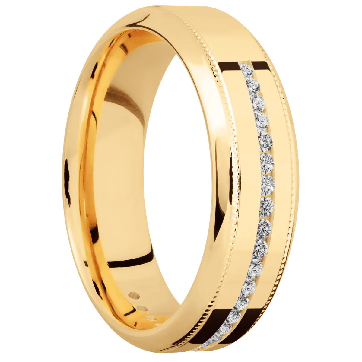 14K Yellow Gold + Polish , Polish Finish