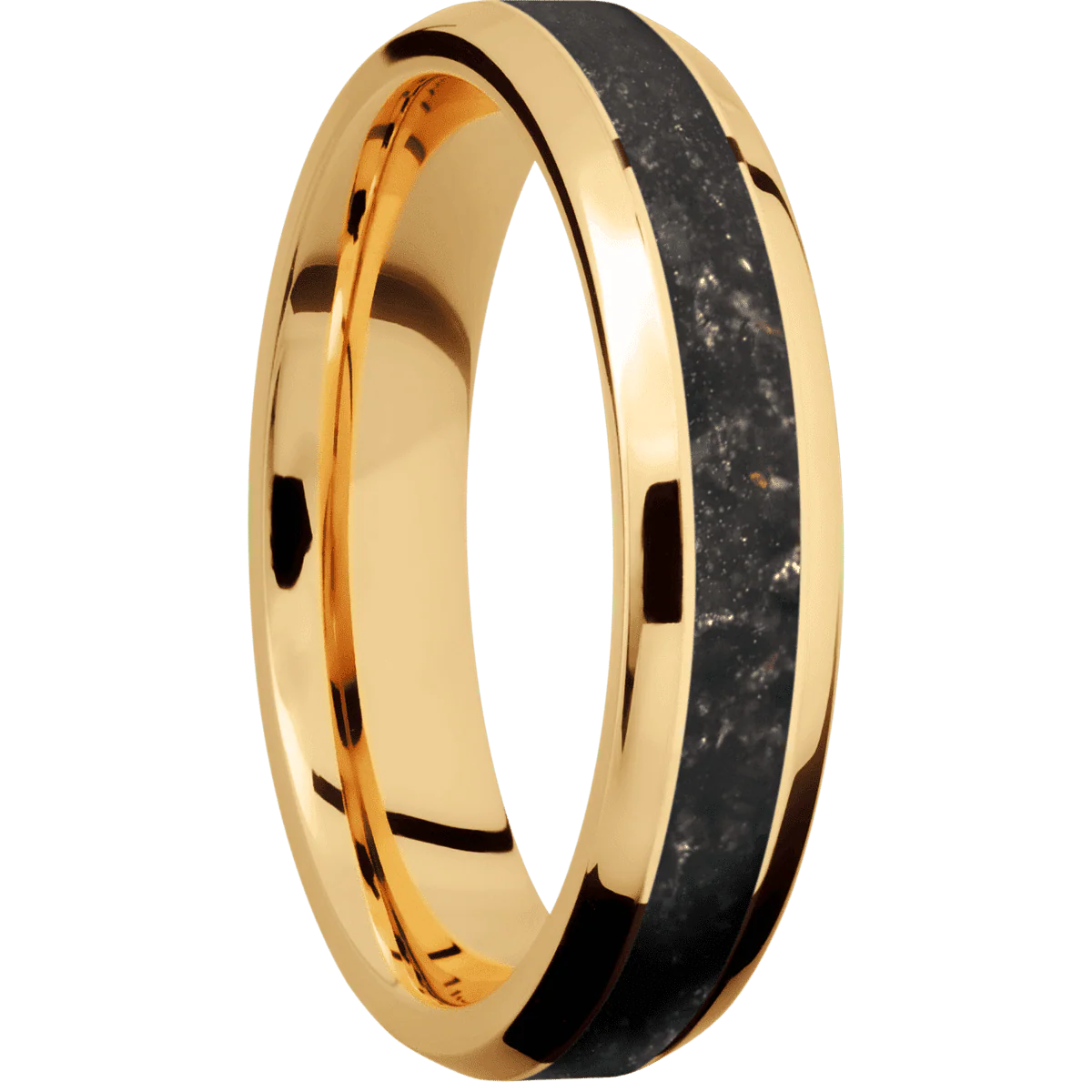 14K Yellow Gold + Polish , Polish Finish