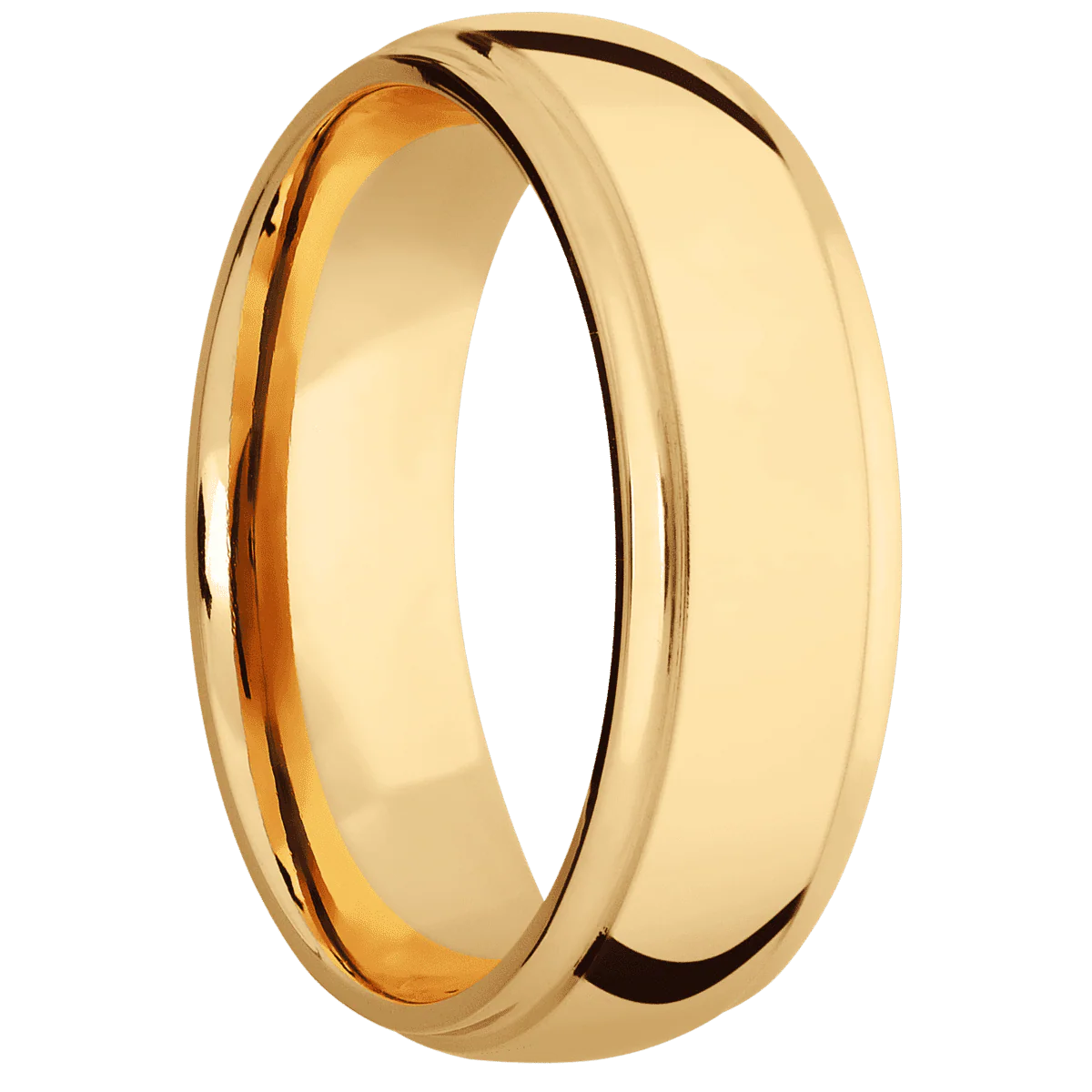 14K Yellow Gold + Polish , Polish Finish