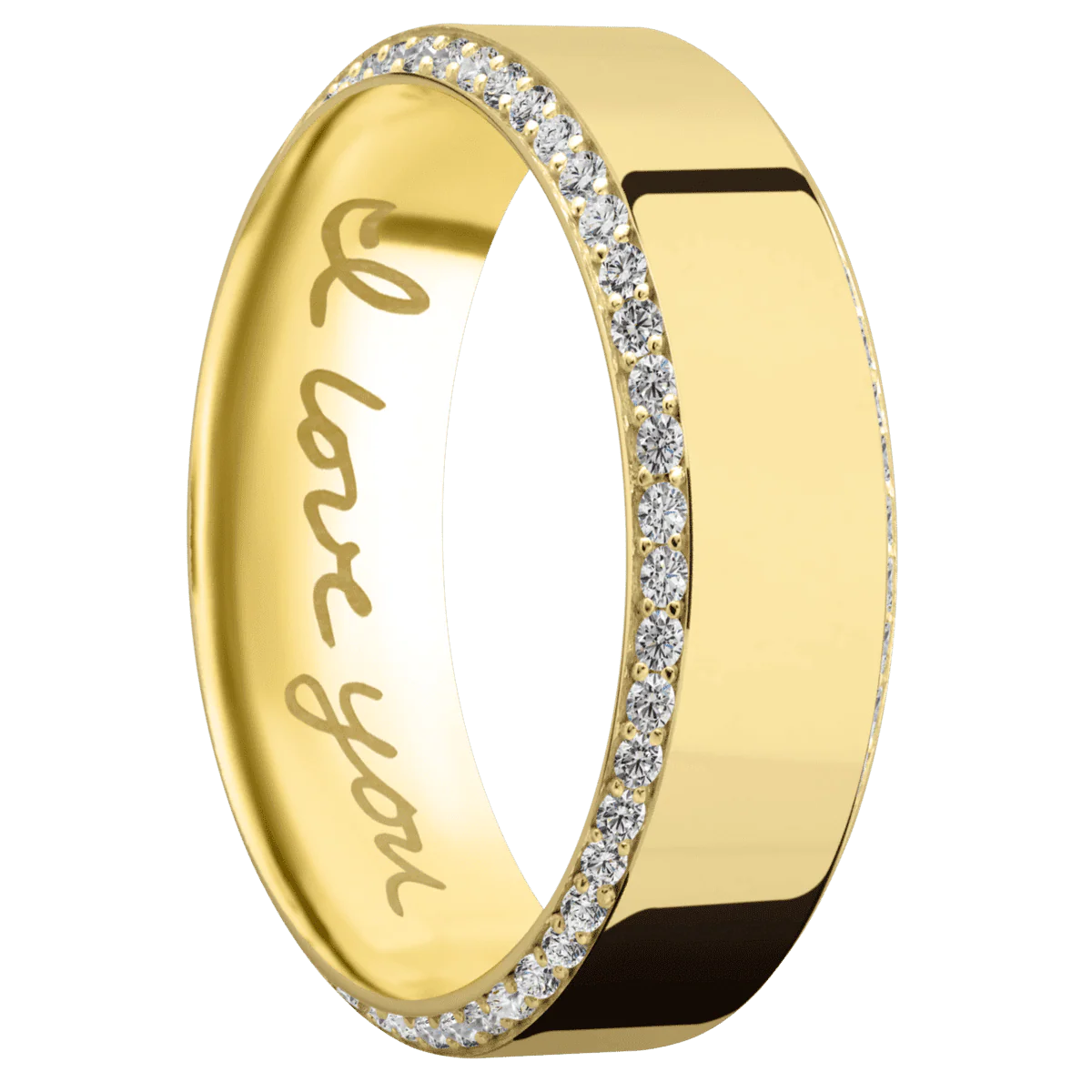 14K Yellow Gold + Polish , Polish Finish