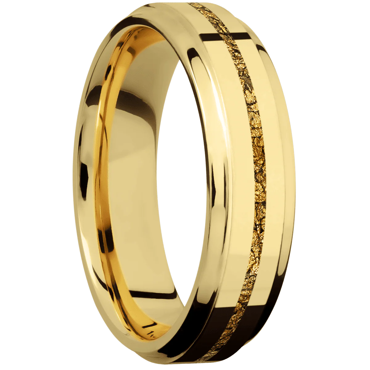 14K Yellow Gold + Polish , Polish Finish