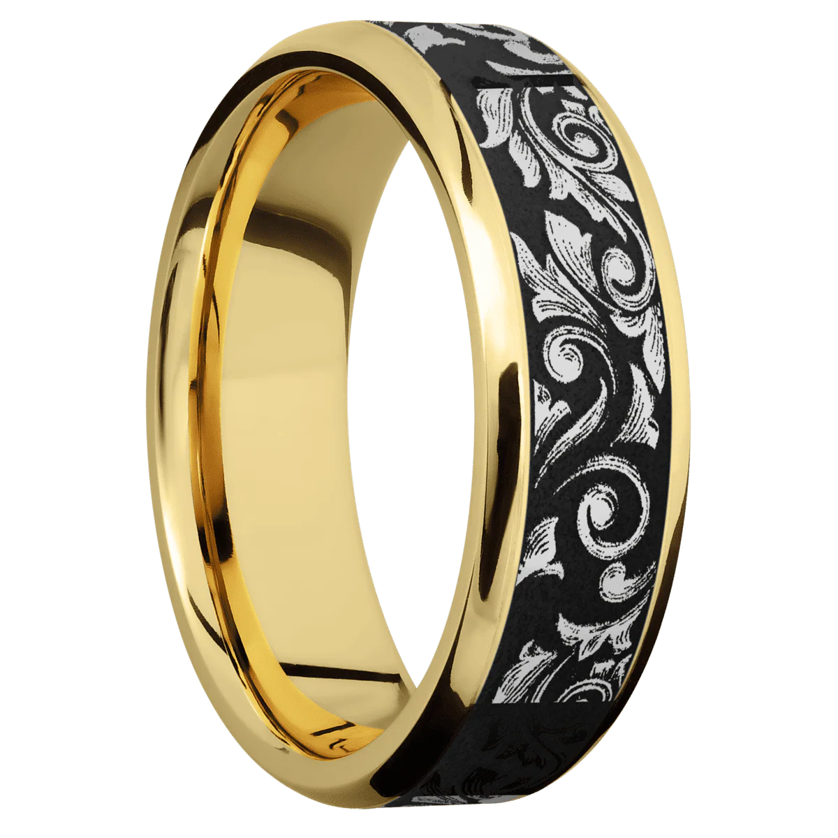 14K Yellow Gold + Polish , Polish Finish