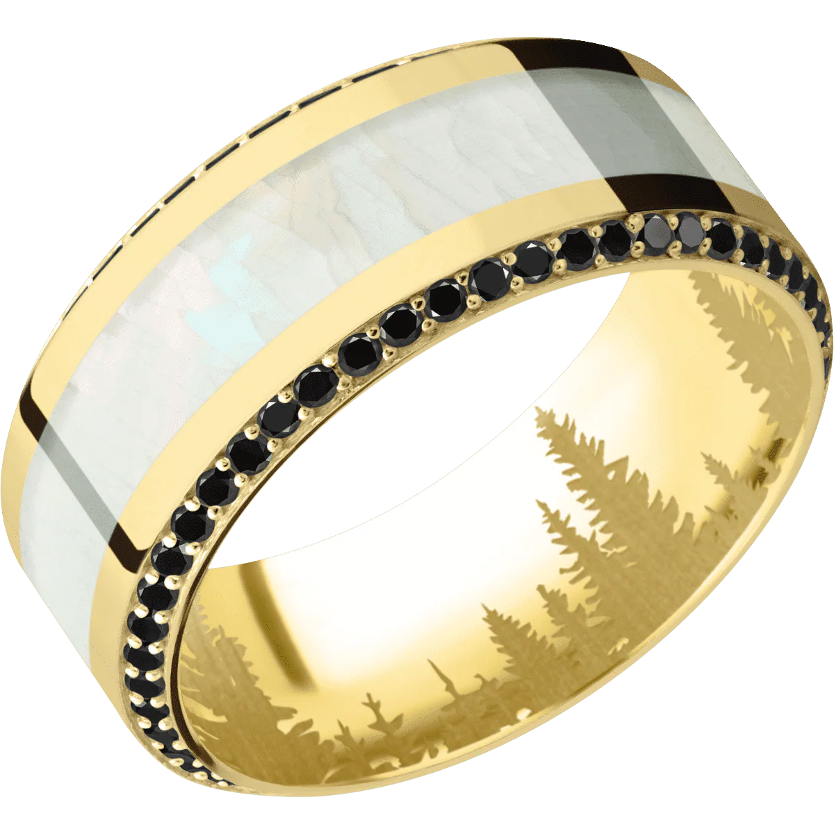 14K Yellow Gold + Polish , Polish Finish - Image 2