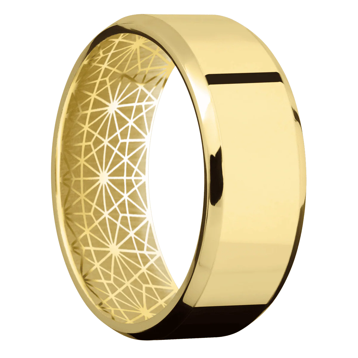 14K Yellow Gold + Polish , Polish Finish