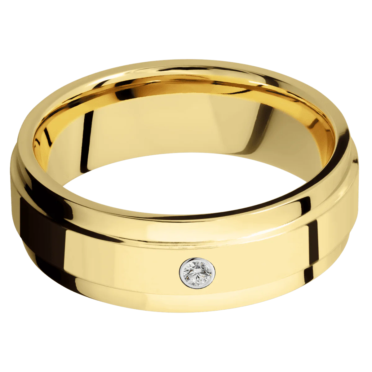 14K Yellow Gold + Polish , Polish Finish - Image 3
