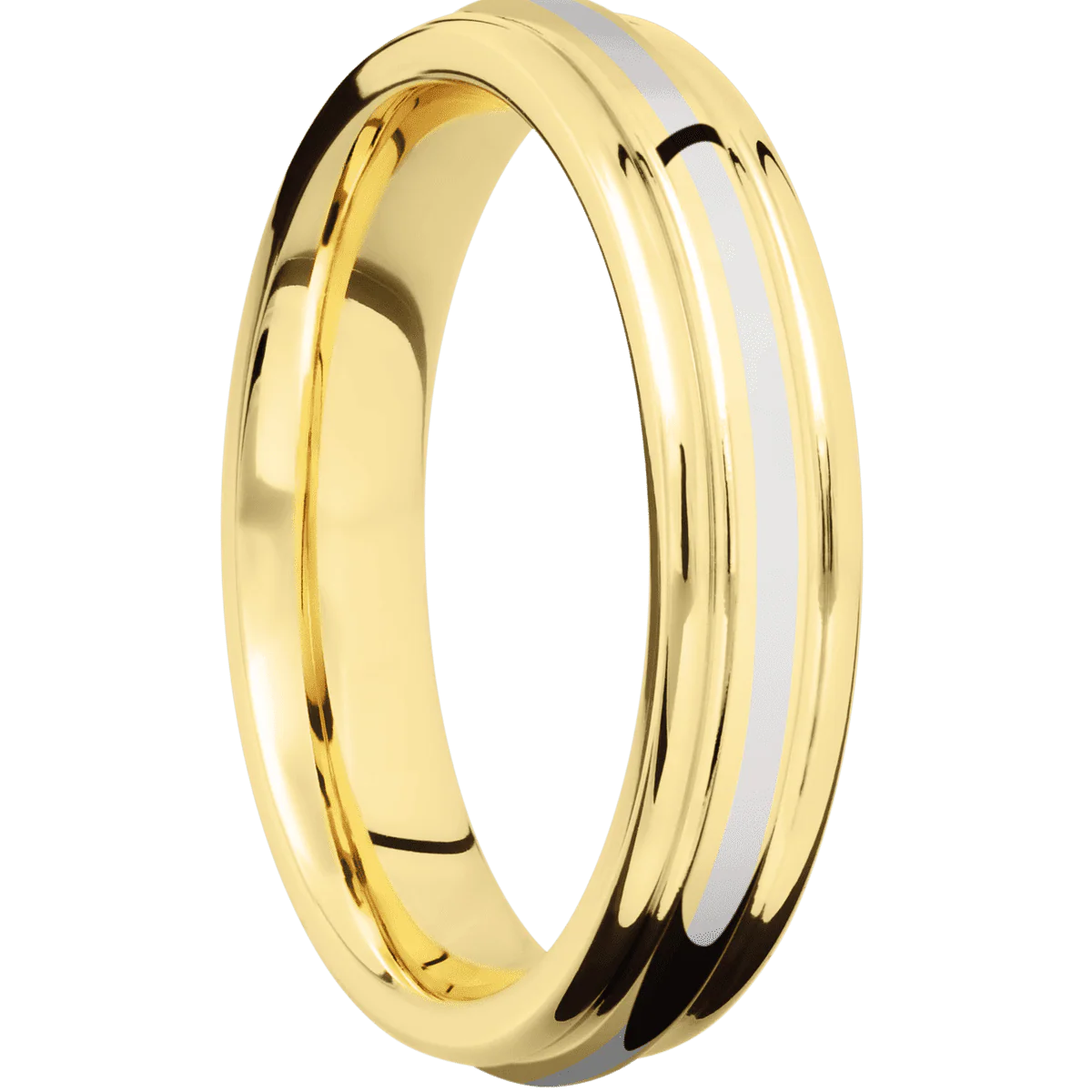 14K Yellow Gold + Polish , Polish Finish