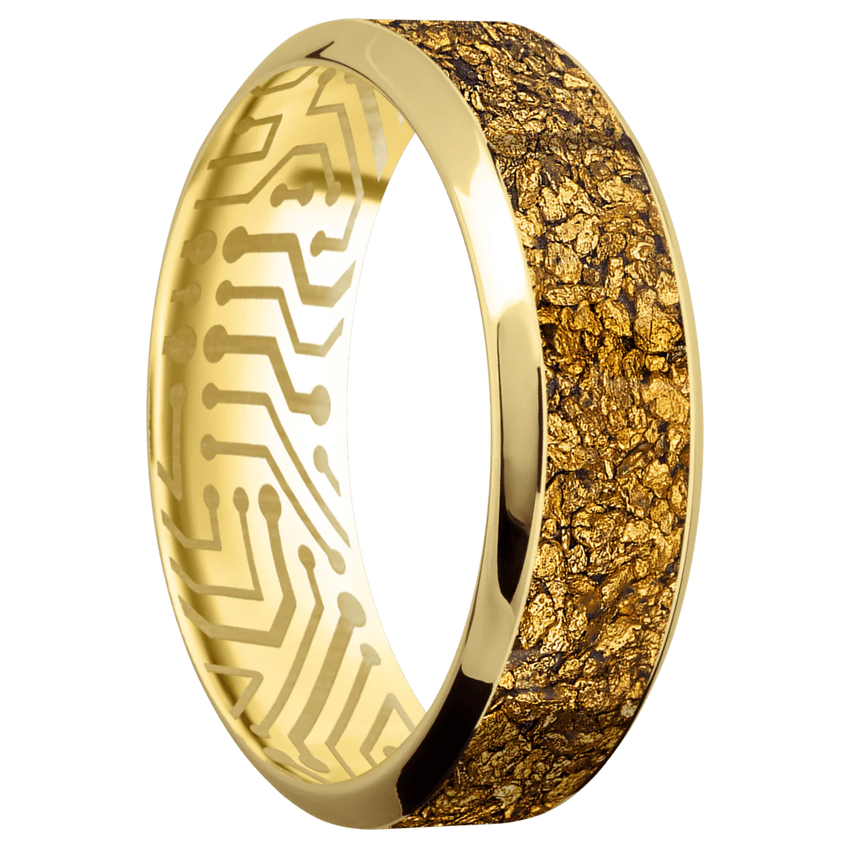 14K Yellow Gold + Polish , Polish Finish