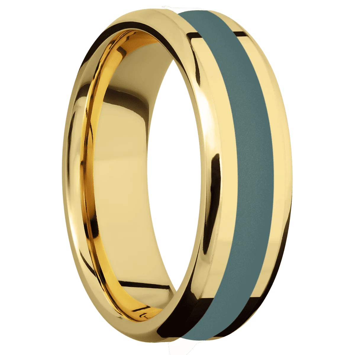 14K Yellow Gold + Polish , Polish Finish
