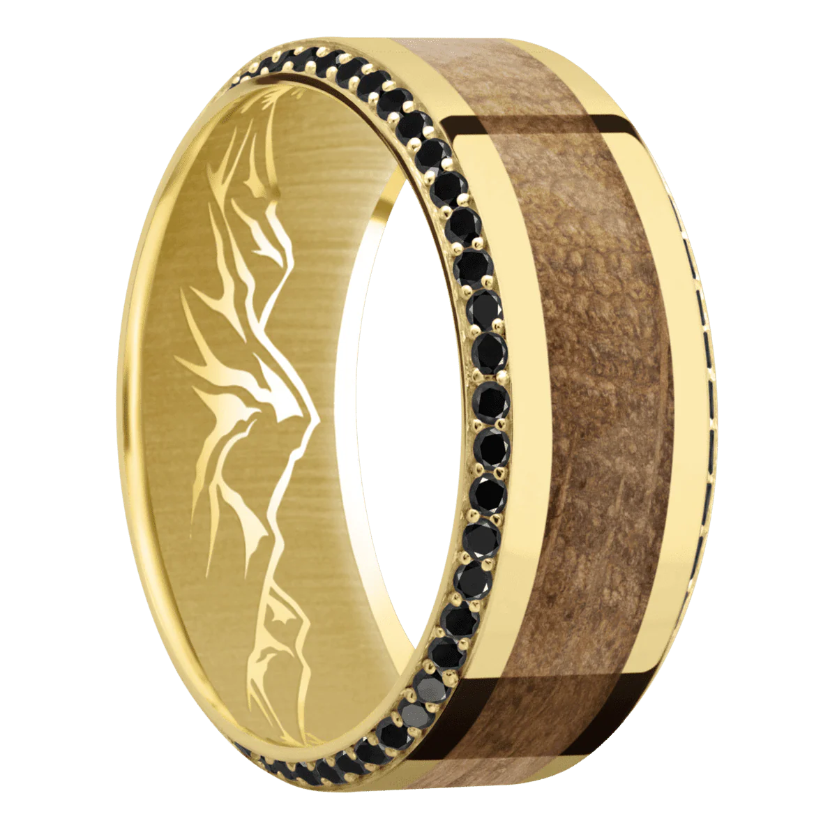 14K Yellow Gold + Polish , Polish Finish